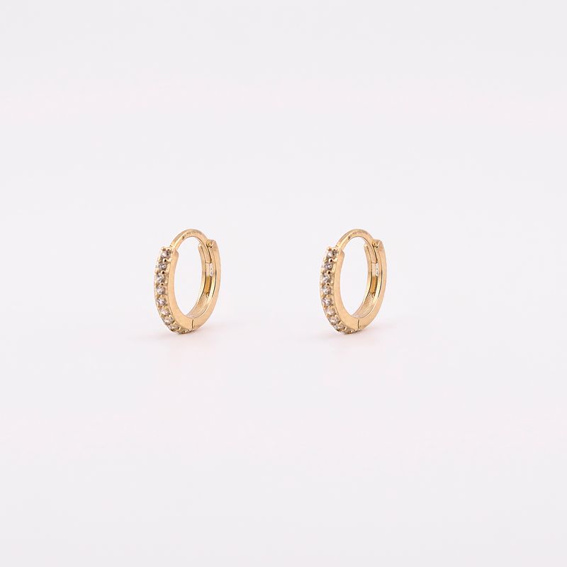Aretes Huggies  14k 0.9g
